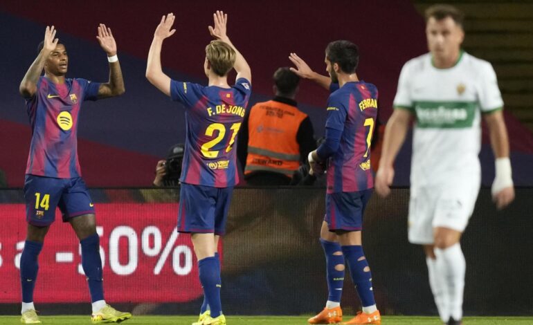 Así queda la clasificación de La Liga tras la victoria del Barcelona ante el Elche en la jornada 11 de La Liga