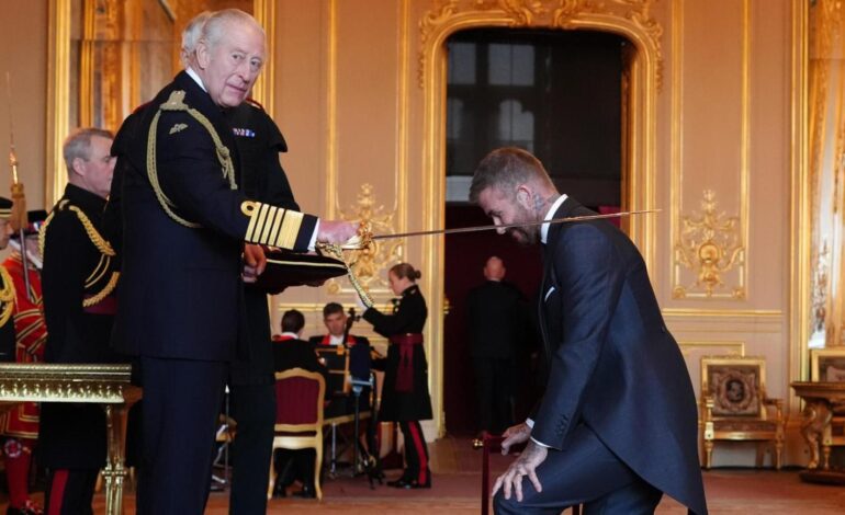 las cinco lecciones que ha dado Sir David Beckham para convertirse en caballero
