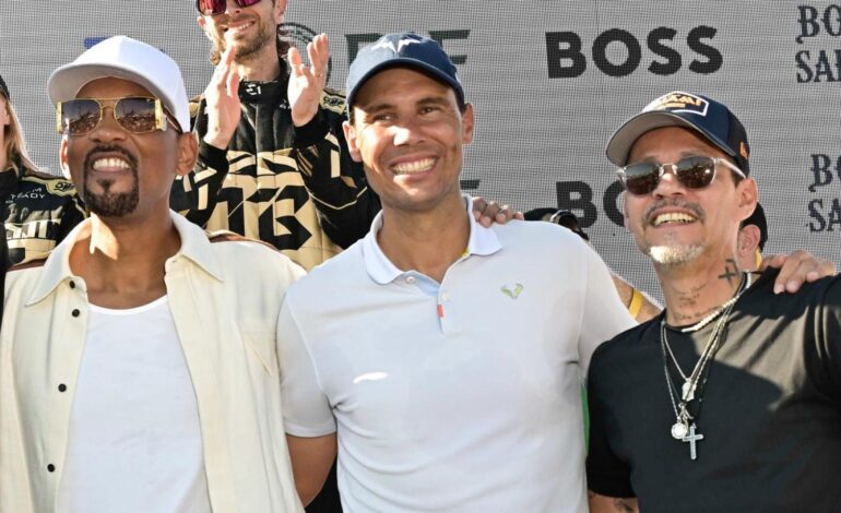 Rafa Nadal revoluciona Miami acompañado de estrellas como Will Smith y Marc Anthony, y su socio, el jefe de Juan Urdangarin
