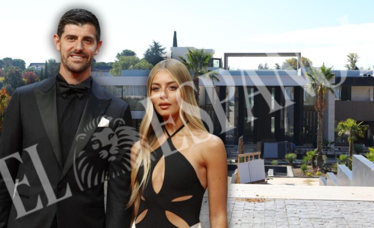 La mansión de 6.000 metros que se está construyendo Thibaut Courtois en Madrid se salva de un incendio: las fotos