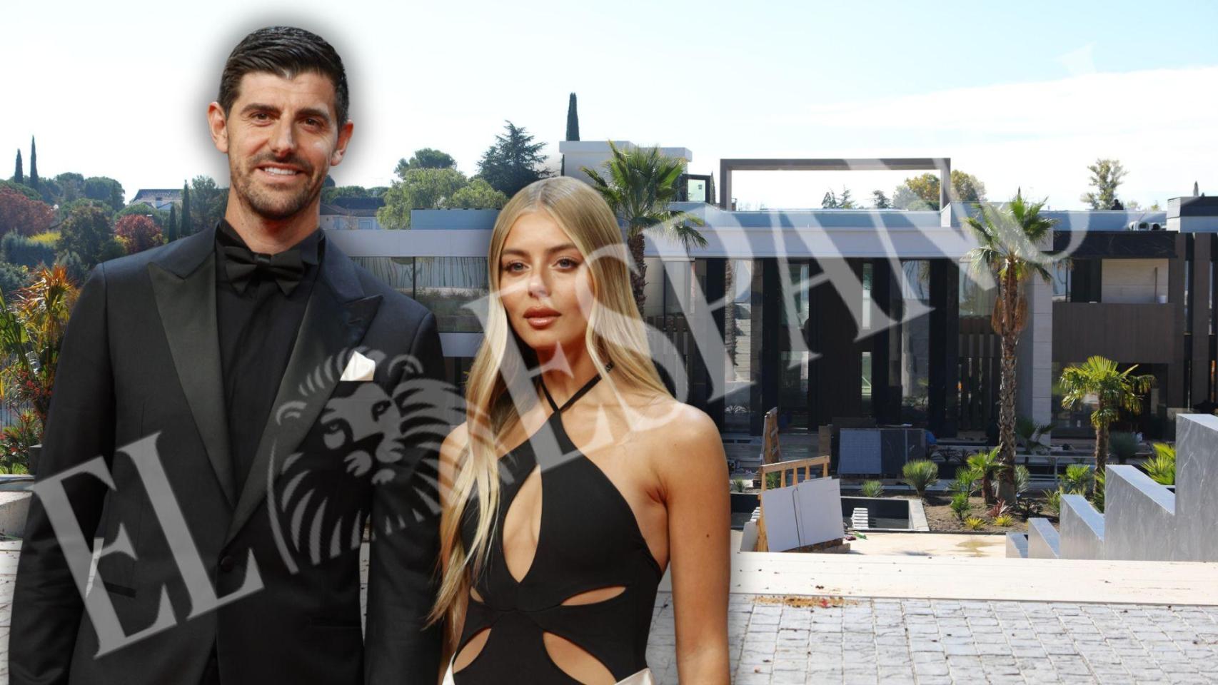 La mansión de 6.000 metros que se está construyendo Thibaut Courtois en Madrid se salva de un incendio: las fotos