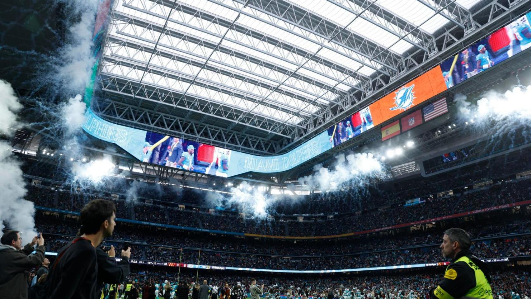el Bernabéu se consagra como gran templo del deporte con el show de la NFL