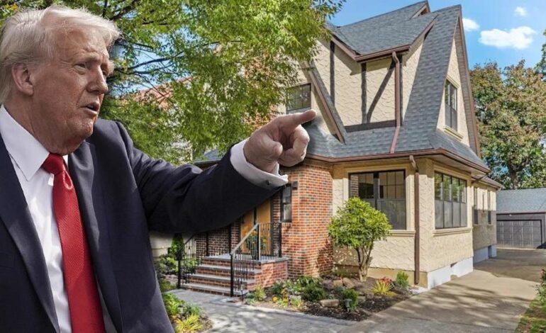 La casa de la infancia de Donald Trump en Nueva York sale a la venta por dos millones de euros tras una impresionante reforma