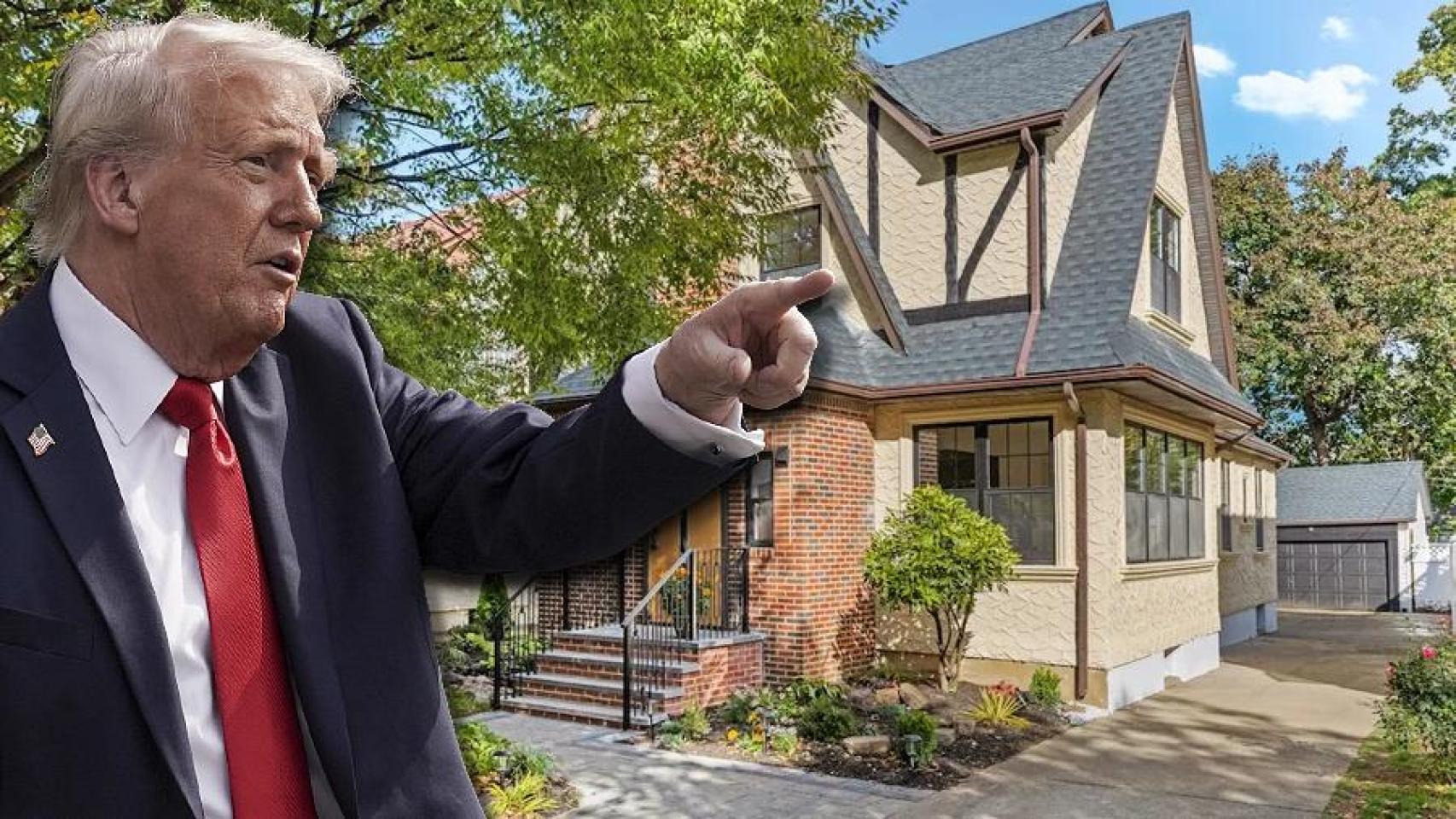 La casa de la infancia de Donald Trump en Nueva York sale a la venta por dos millones de euros tras una impresionante reforma
