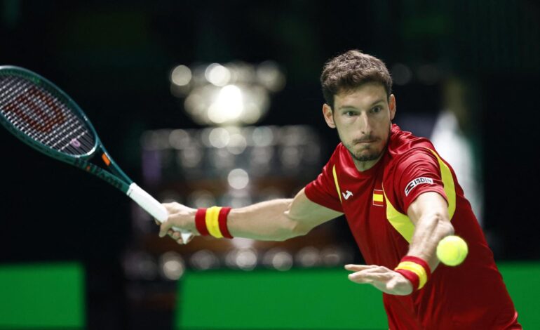España se queda sin margen de error en la final de la Copa Davis tras la derrota de Pablo Carreño ante Matteo Berrettini