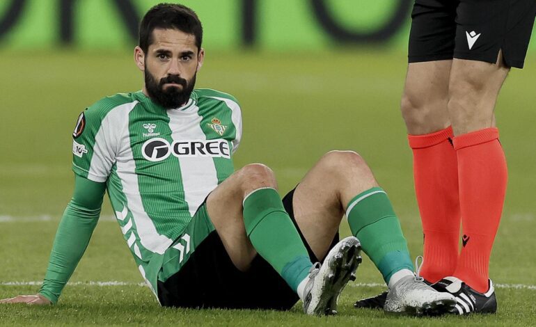 Isco vuelve a lesionarse y Antony llora por no poder jugar frente al eterno rival