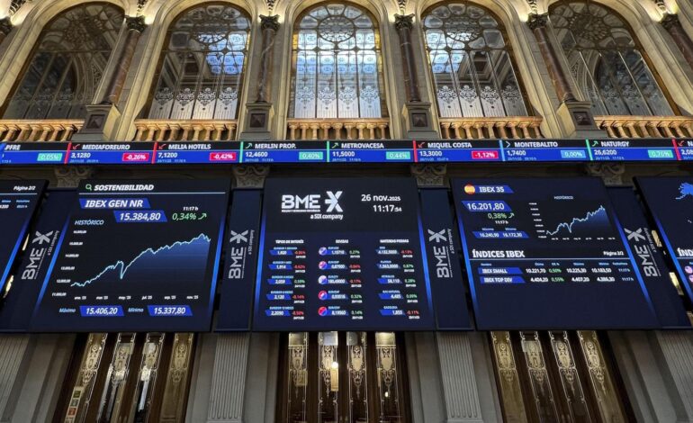 El Ibex 35 sube un 2,1% en noviembre y afronta el último mes de 2025 con una rentabilidad anual del 41%