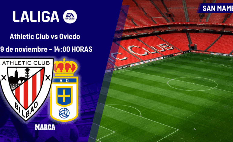Athletic Club – Oviedo: horario, dónde ver hoy en TV y canal del partido de LaLiga EA Sports