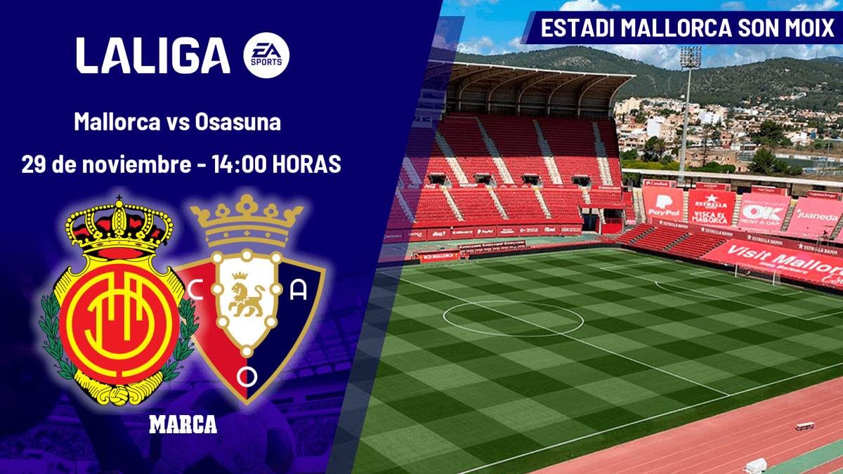 Osasuna: horario, dónde ver hoy en TV y canal del partido de LaLiga EA Sports