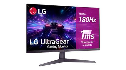 Monitor gaming sobre fondo blanco.