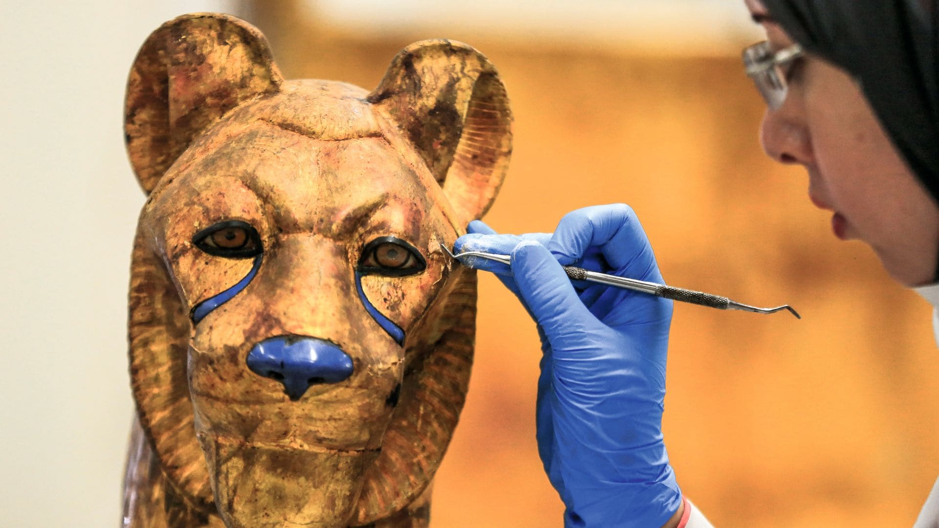 Restauración de la colección de Tutankamón, El Cairo, Gran Museo Egipcio