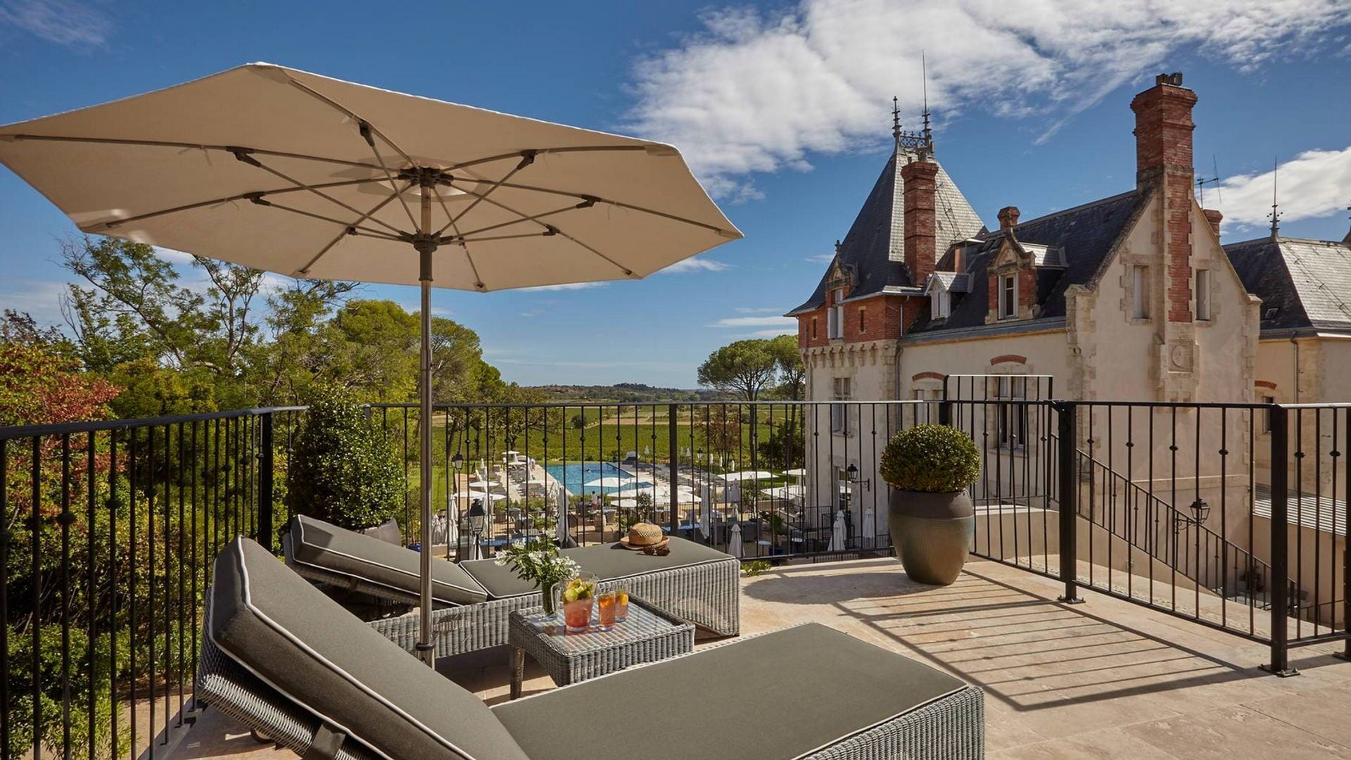 Castillo St Pierre de Serjac en Béziers, Francia
