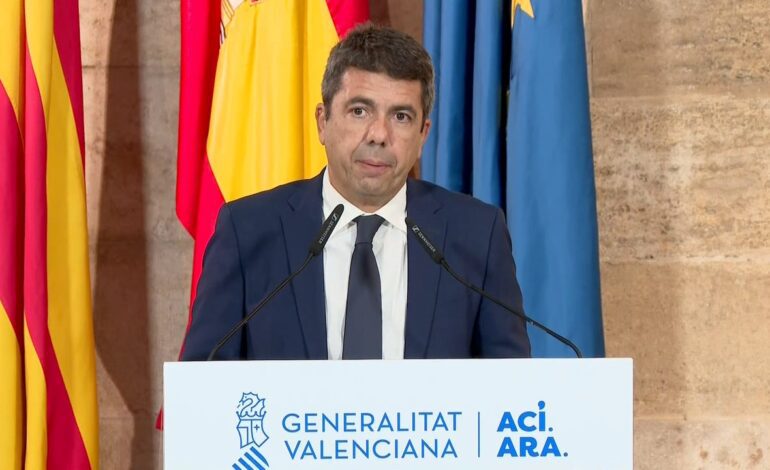 Mazón tira de victimismo y dimite como president culpando al Gobierno de Sánchez: «Ya no puedo más»