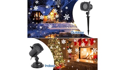 El proyector láser navideño definitivo para iluminar tu balcón