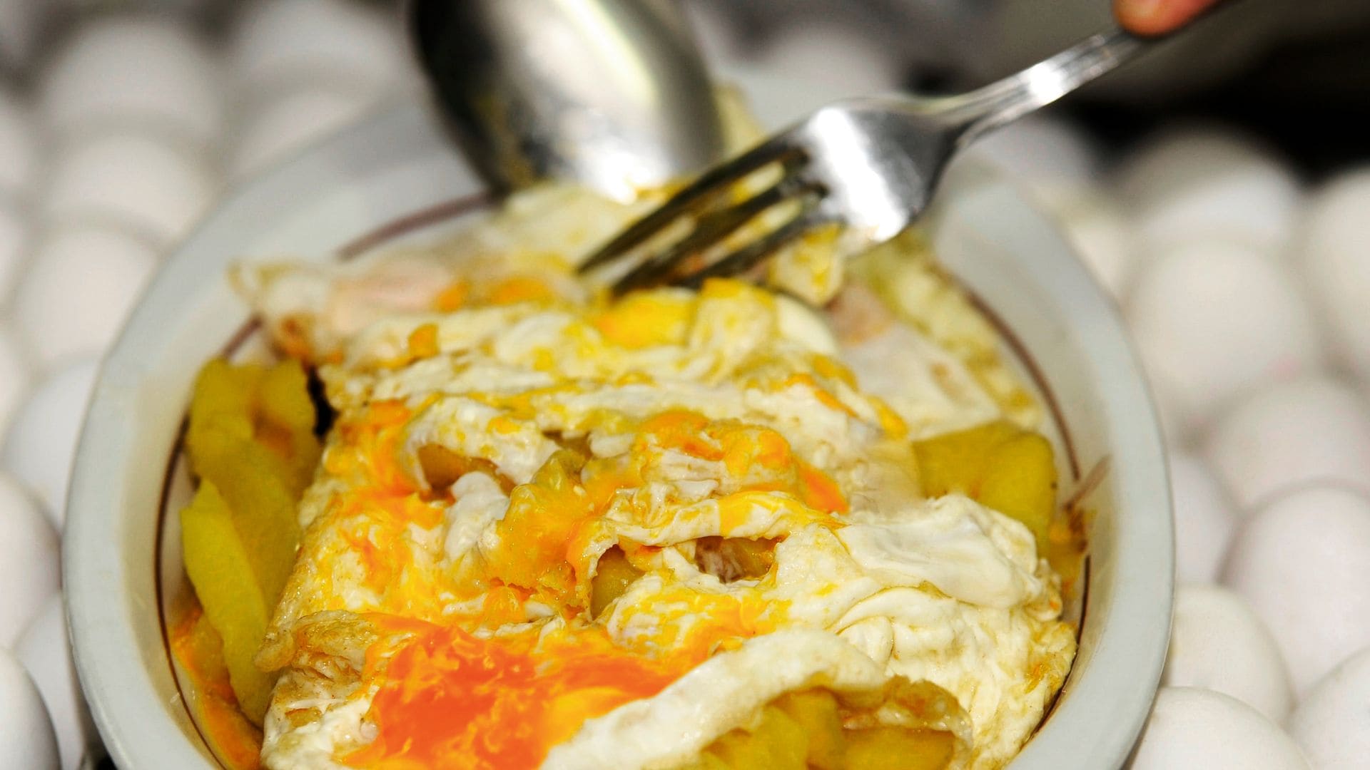 Huevos fritos La Latina de Casa Lucio