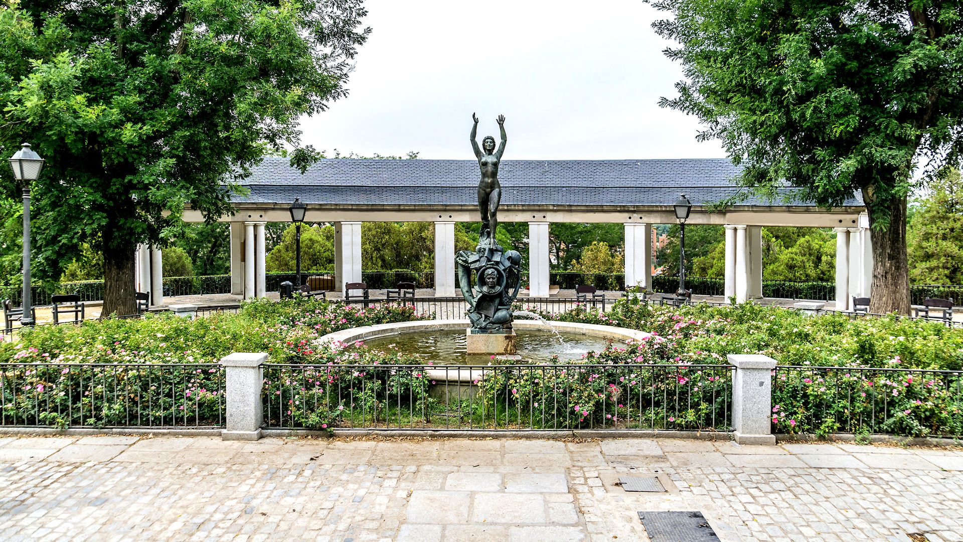 Los jardines de Las Vistillas en Madrid