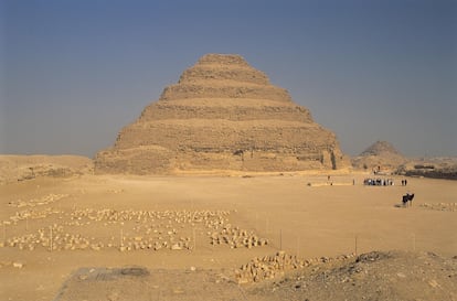 La pirámide escalonada de Sakkara, Egipto.