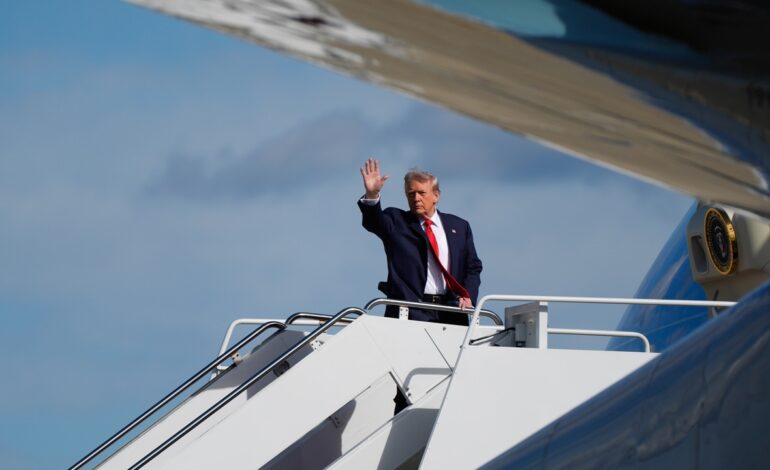 Investigan el envío de un paquete con «polvo blanco desconocido» a la base aérea que utiliza Trump en sus viajes