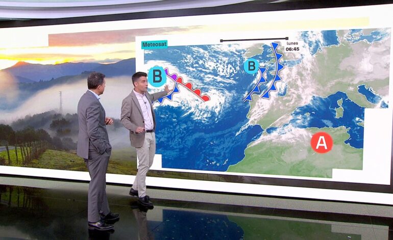 El tira y afloja entre una borrasca y el anticiclón nos dejará abundantes lluvias en el oeste