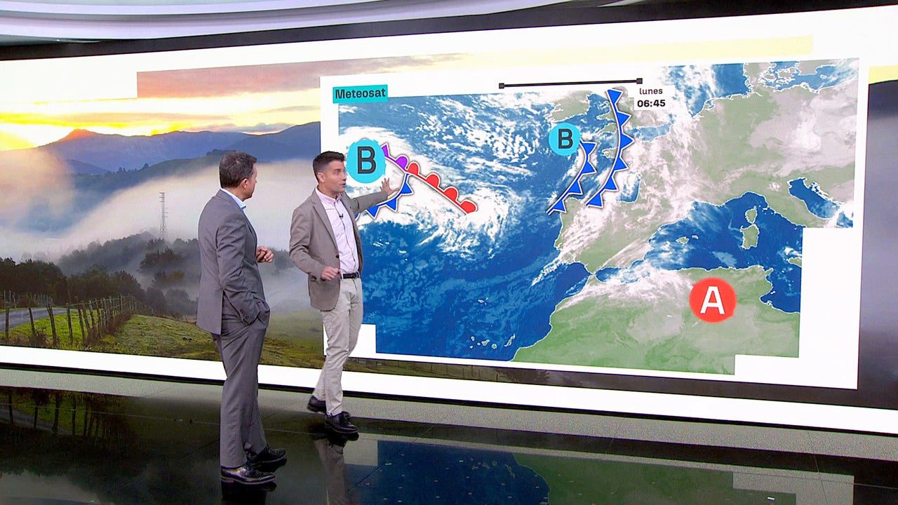 El tira y afloja entre una borrasca y el anticiclón nos dejará abundantes lluvias en el oeste