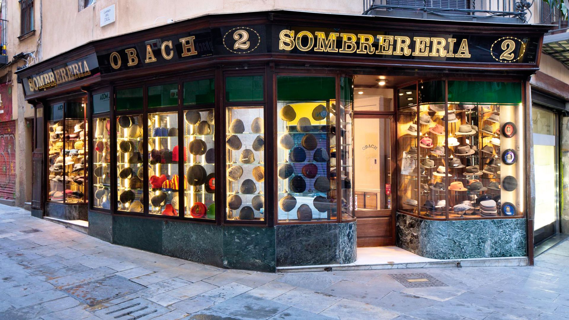 Tienda de sombreros Obach en Barcelona
