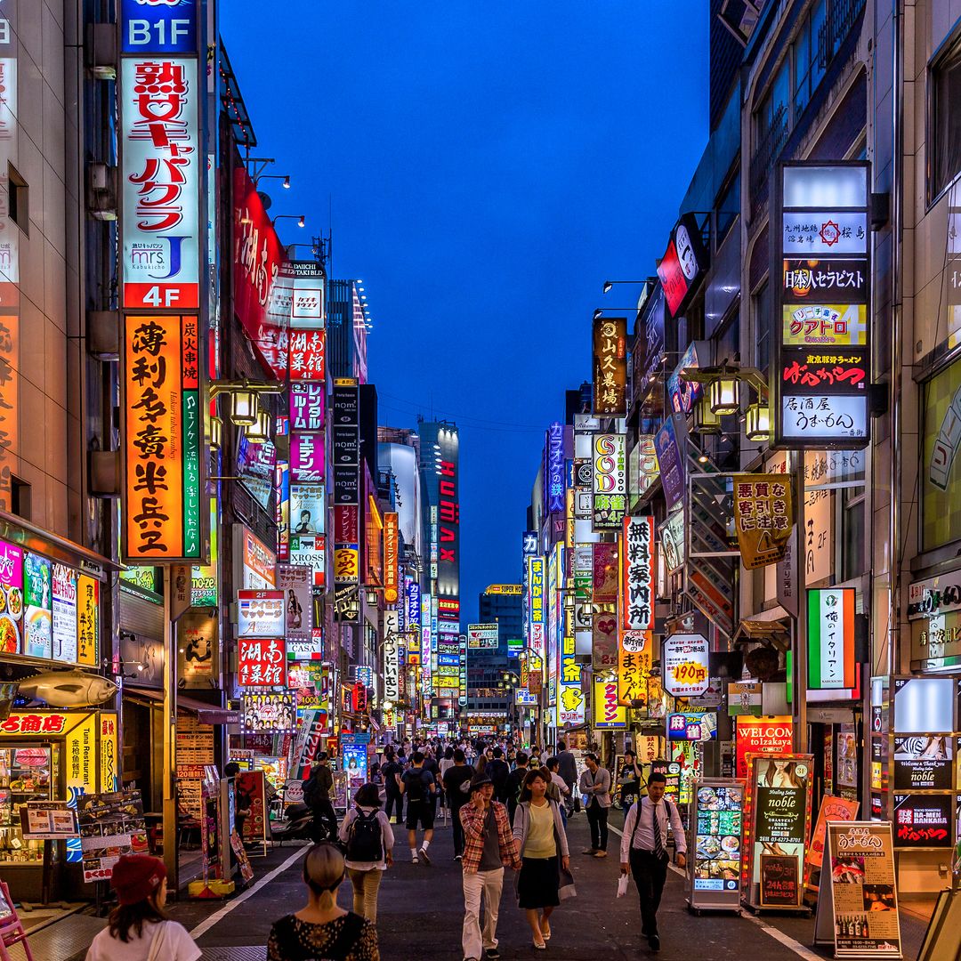 Tokyo, rues de Shinjuku, Japon