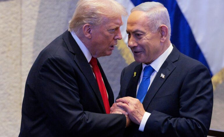 Trump solicita por carta al presidente israelí, Isaac Herzog, indultar a Netanyahu