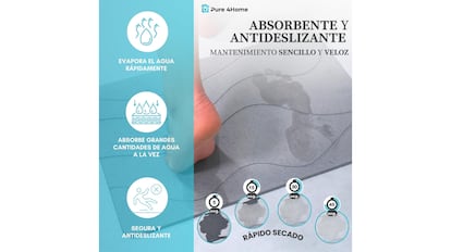 Esta almohadilla de tierra de diatomeas es muy suave.