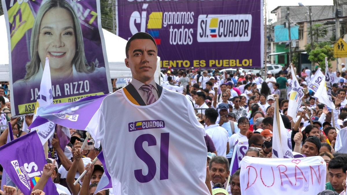 Daniel Noboa se juega su proyecto político en una consulta popular en Ecuador