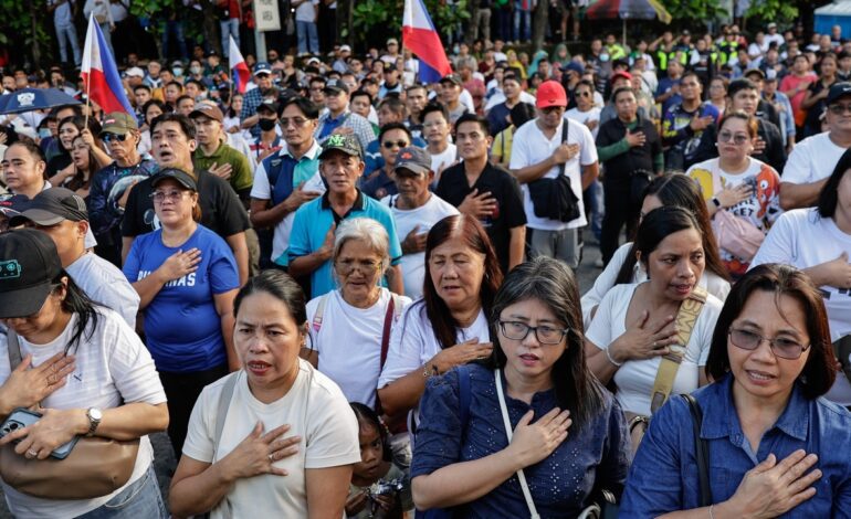 Más de 600.000 personas marchan en Filipinas para protestar contra la corrupción