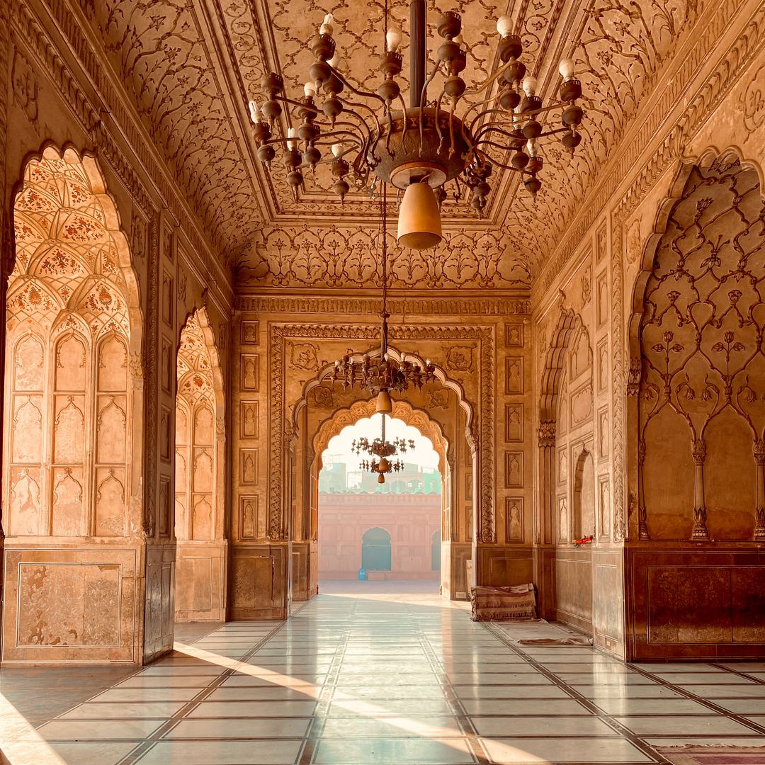 Interior del Taj Mahal, India