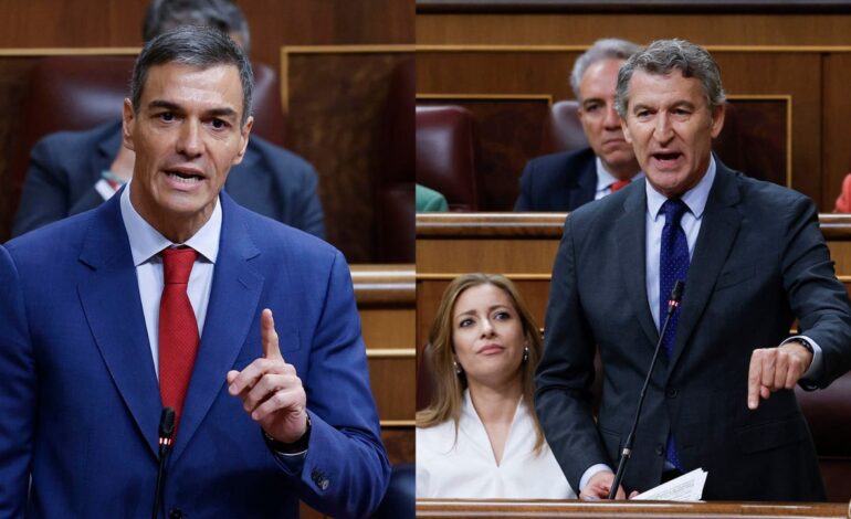 Feijóo acusa a Pedro Sánchez de llevar la «cloaca de Ferraz» a la Moncloa y el presidente contraataca con Mazón y la Diputación de Almería