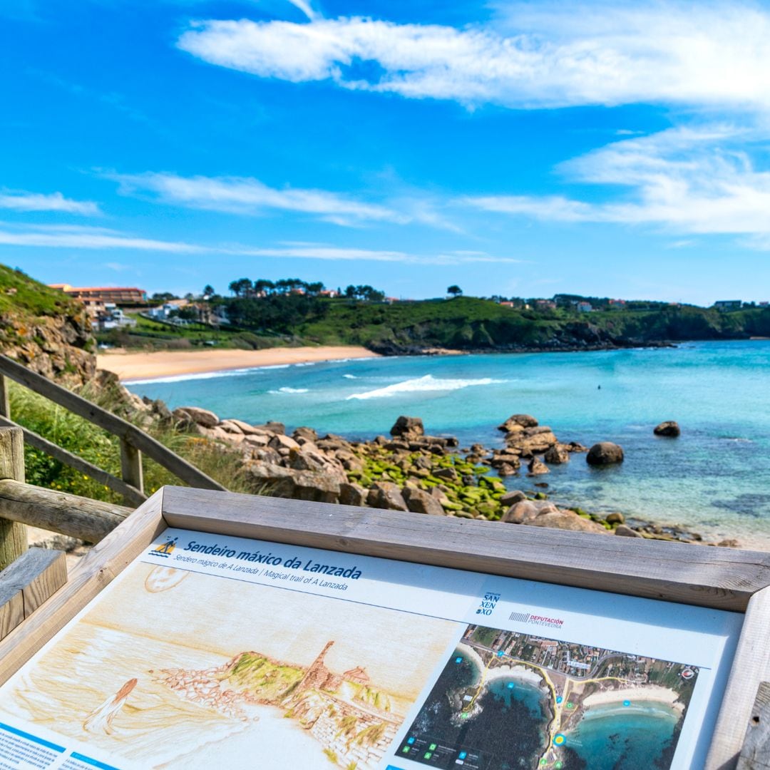 Una playa en Lanzada, Pontevedra