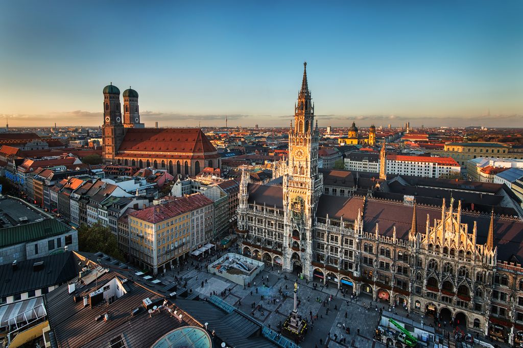 Vista panorámica de Munich, Alemania