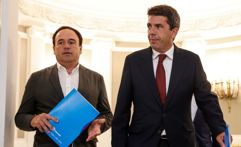 Pérez Llorca llamó a Mazón a las 18:57 al ver las inundaciones en Utiel y él le habló de «un problema» en La Ribera