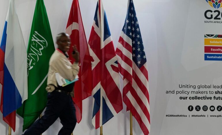 CUMBRE G20 | Sudáfrica teme que el veto de EEUU tire por tierra todos sus esfuerzos en el primer G20 africano