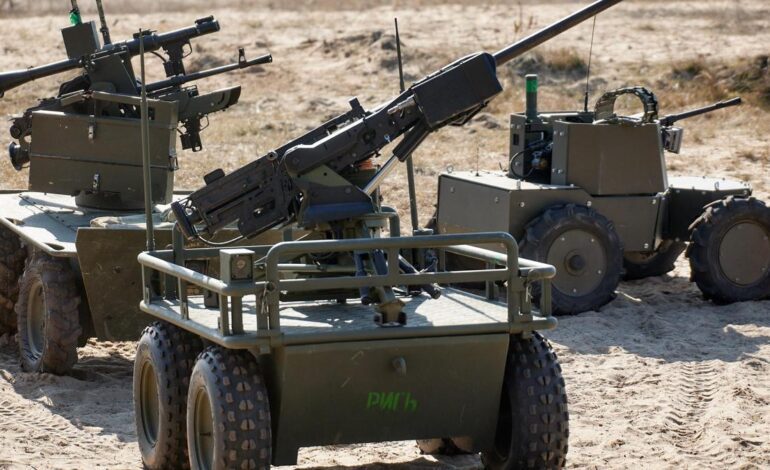 Ucrania multiplica la fabricación de drones terrestres para combates, emboscadas y ayuda a las tropas