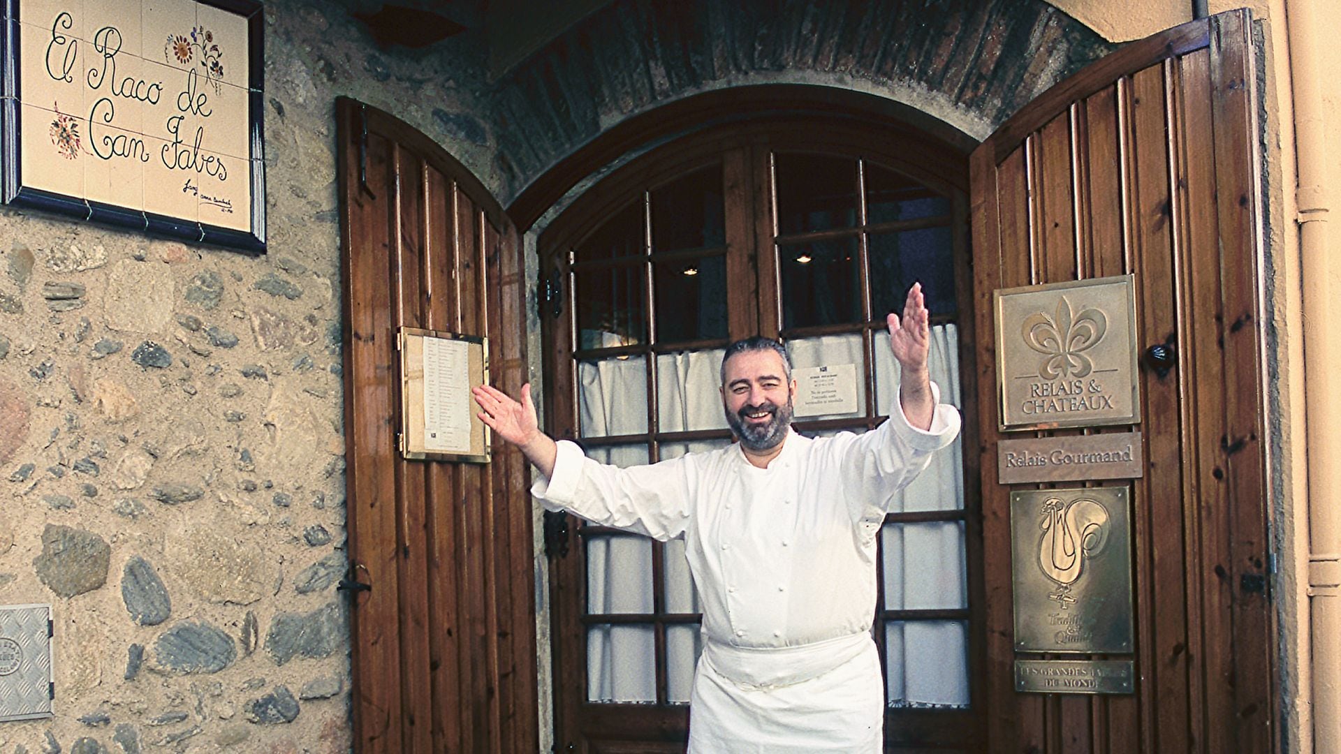 El chef Santi Santamaría en su restaurante El Racó de Can Fabes. San Celoni, Barcelona