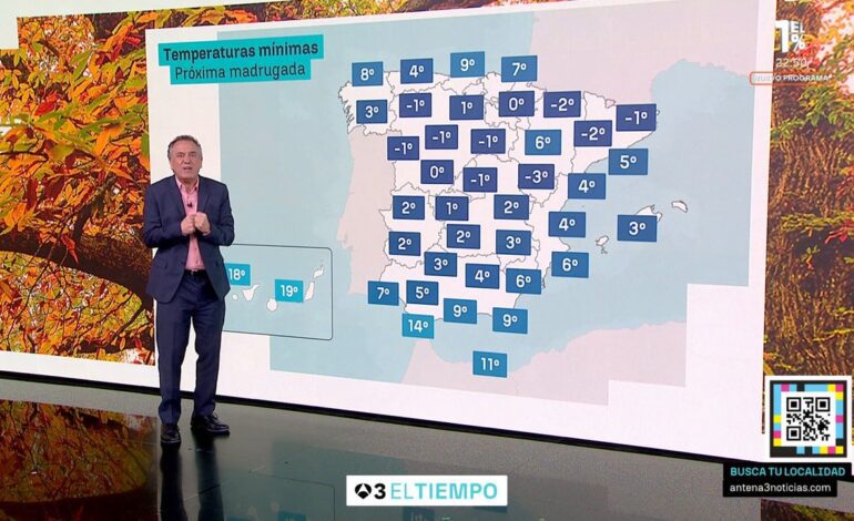 Mañana será el amanecer más frío de la semana antes de la llegada del anticiclón