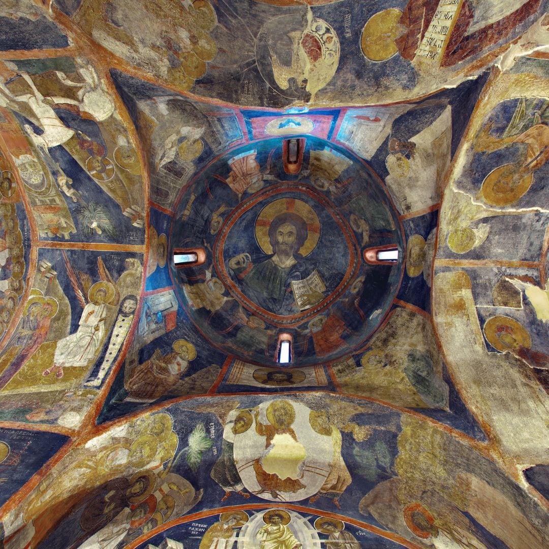 Frescos en la iglesia de Boyana, Sofía, Bulgaria