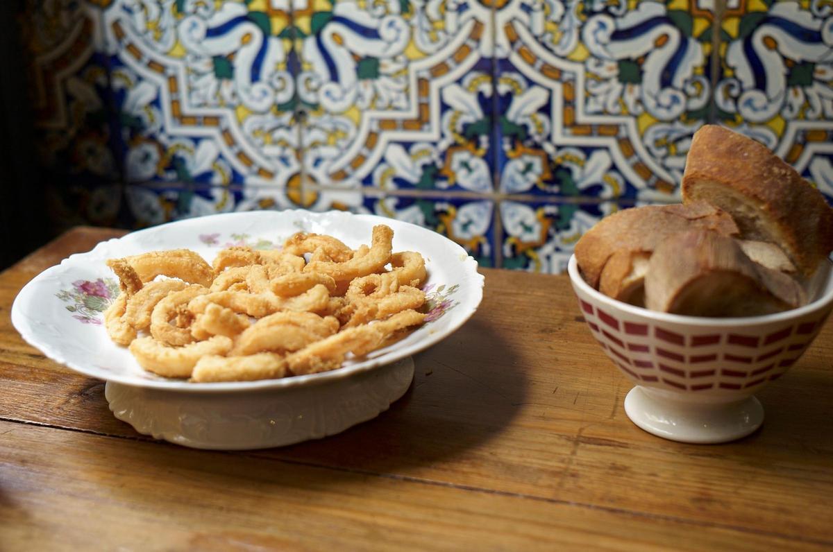 Colas de calamar peludas de Santander.