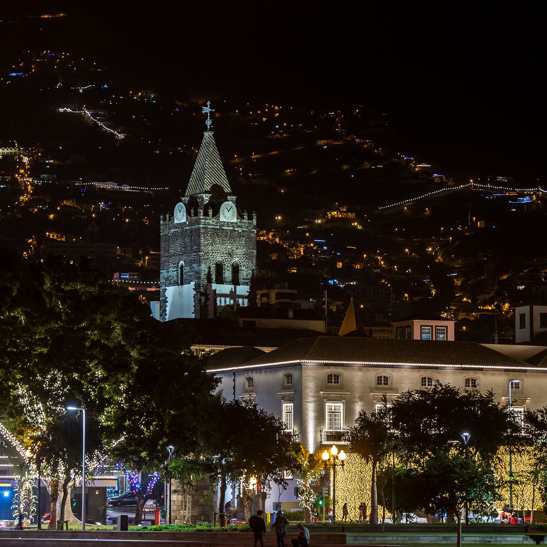 Luces navideñas en Funchal, Madeira