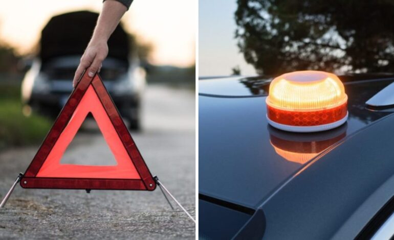 Los únicos conductores que no estarán obligados a llevar la V-16 y podrán usar triángulos de emergencia