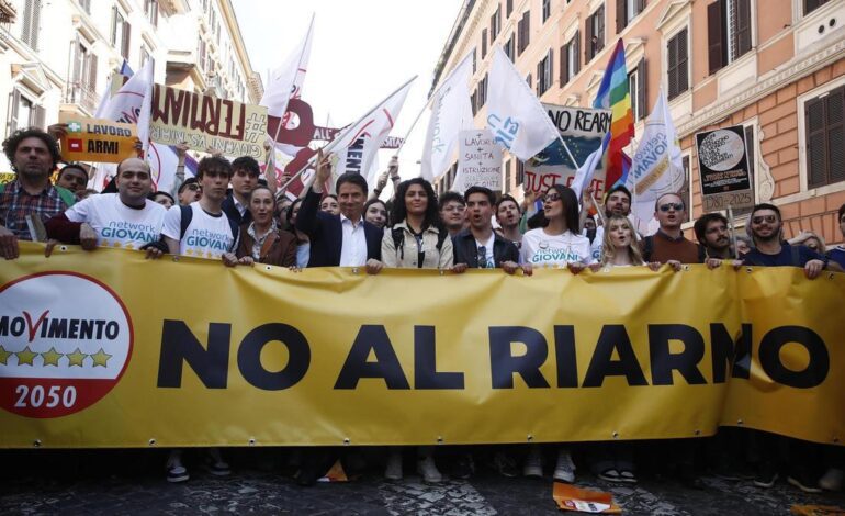 El Gobierno de Meloni enfrenta una nueva jornada de protestas en Italia por su políticas a favor de una «economía de guerra»