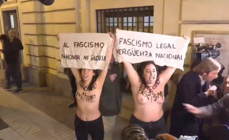 Detenido el hombre acusado de agredir sexualmente a dos activistas de Femen en un acto en honor a Franco