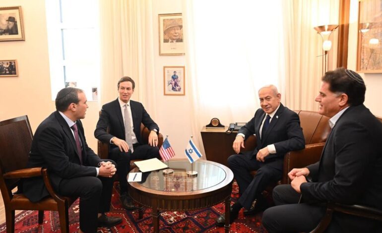 Kushner y Witkoff visitan Israel para impulsar las siguientes fases del alto el fuego en Gaza