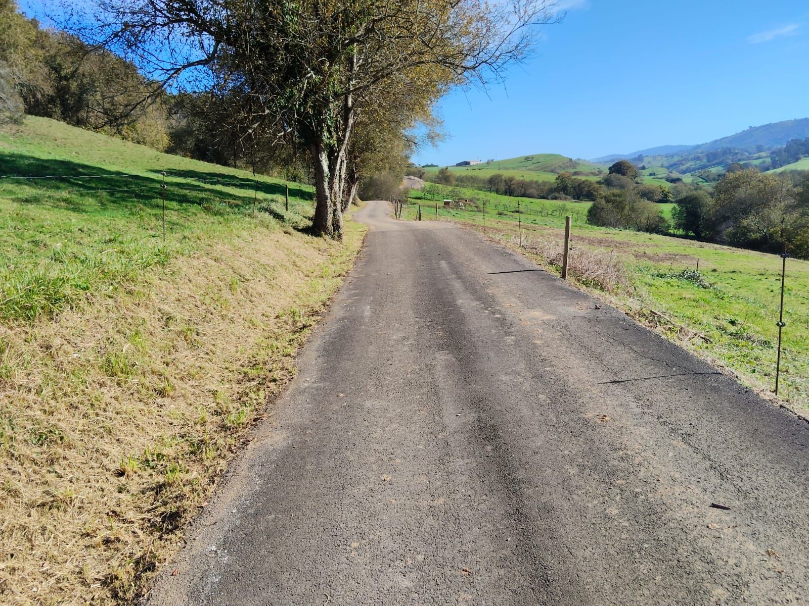 Trabajos de desmonte y limpieza de los núcleos urbanos del Valle Oscuru y San Roque, en Llanes
