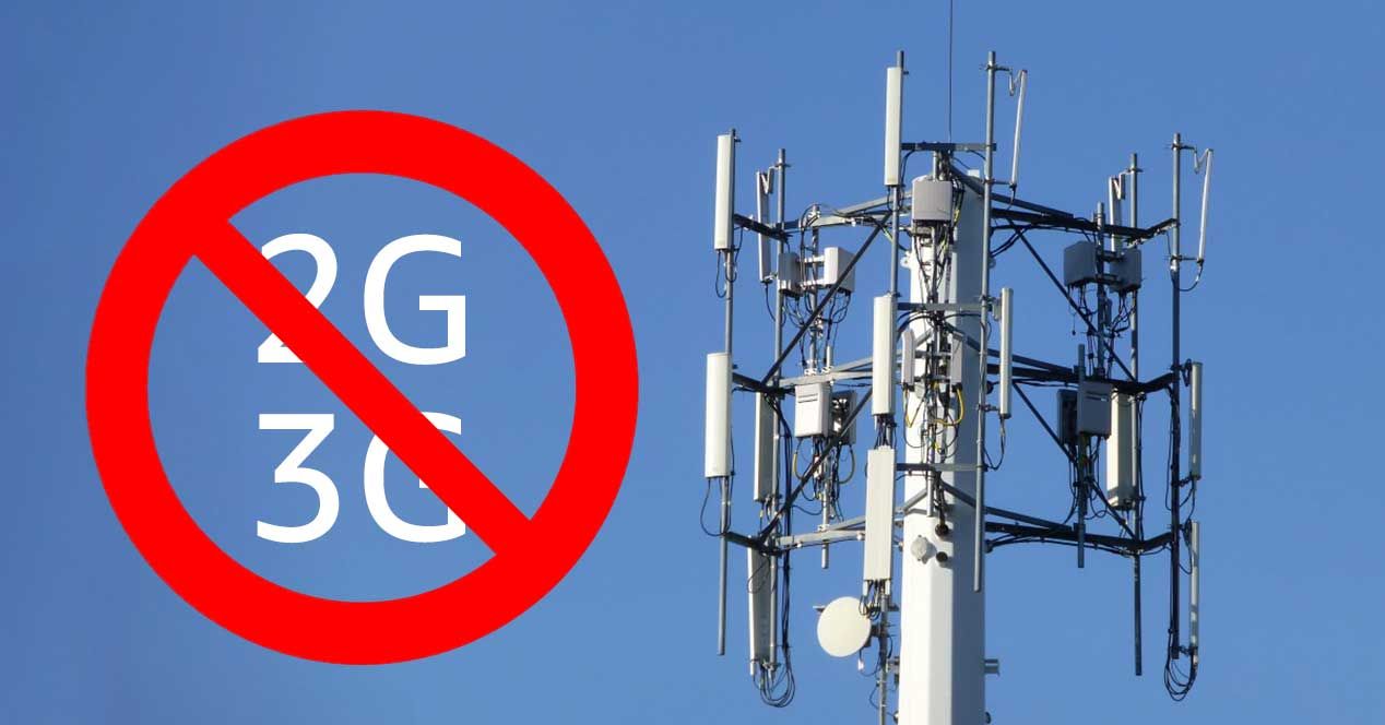 No hay señales de tráfico superpuestas a las señales de redes 2G y 3G, lo que indica que serán retiradas de servicio en el futuro.