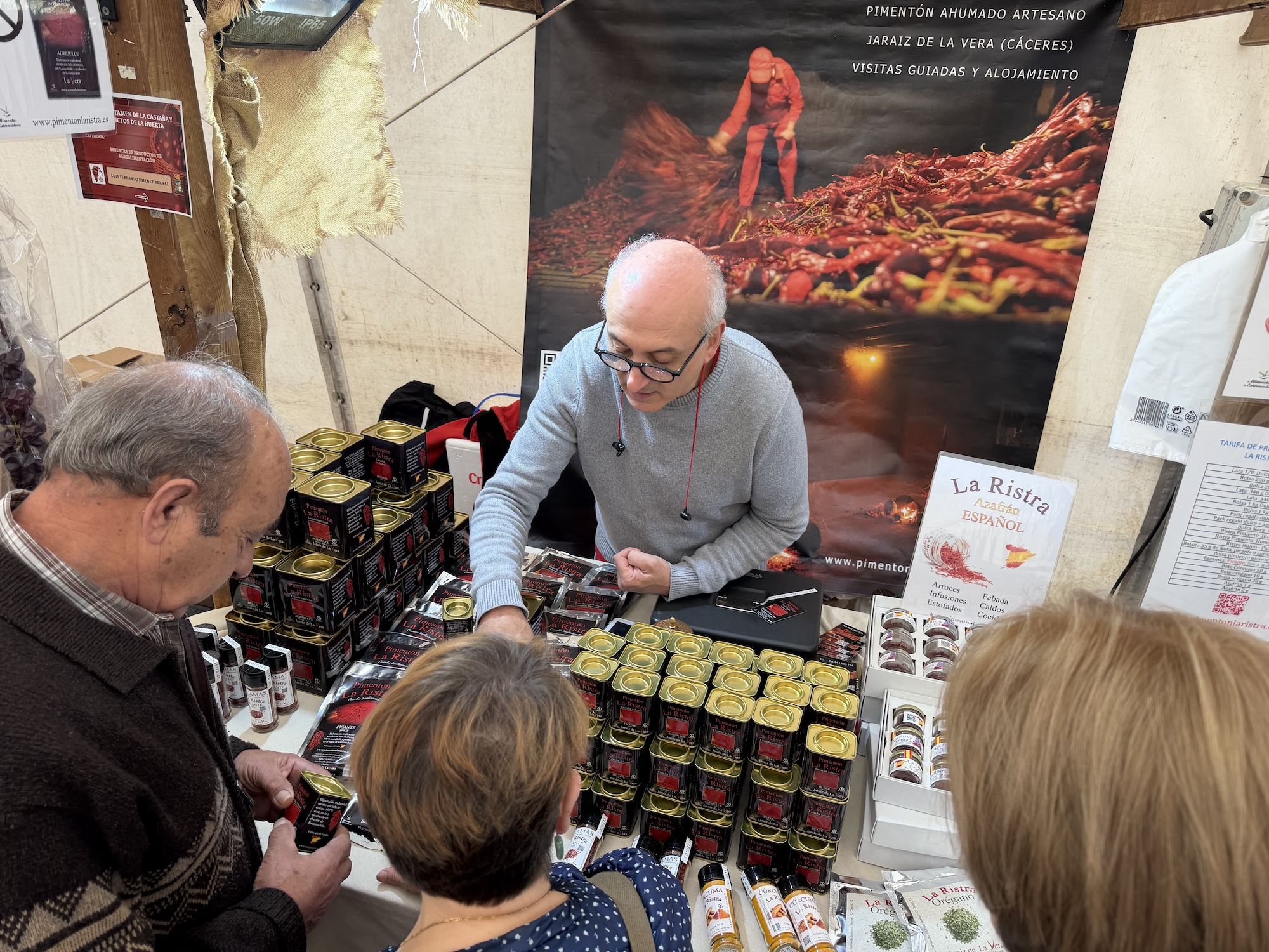 Concurso de castañas y productos de la huerta en Arriondas