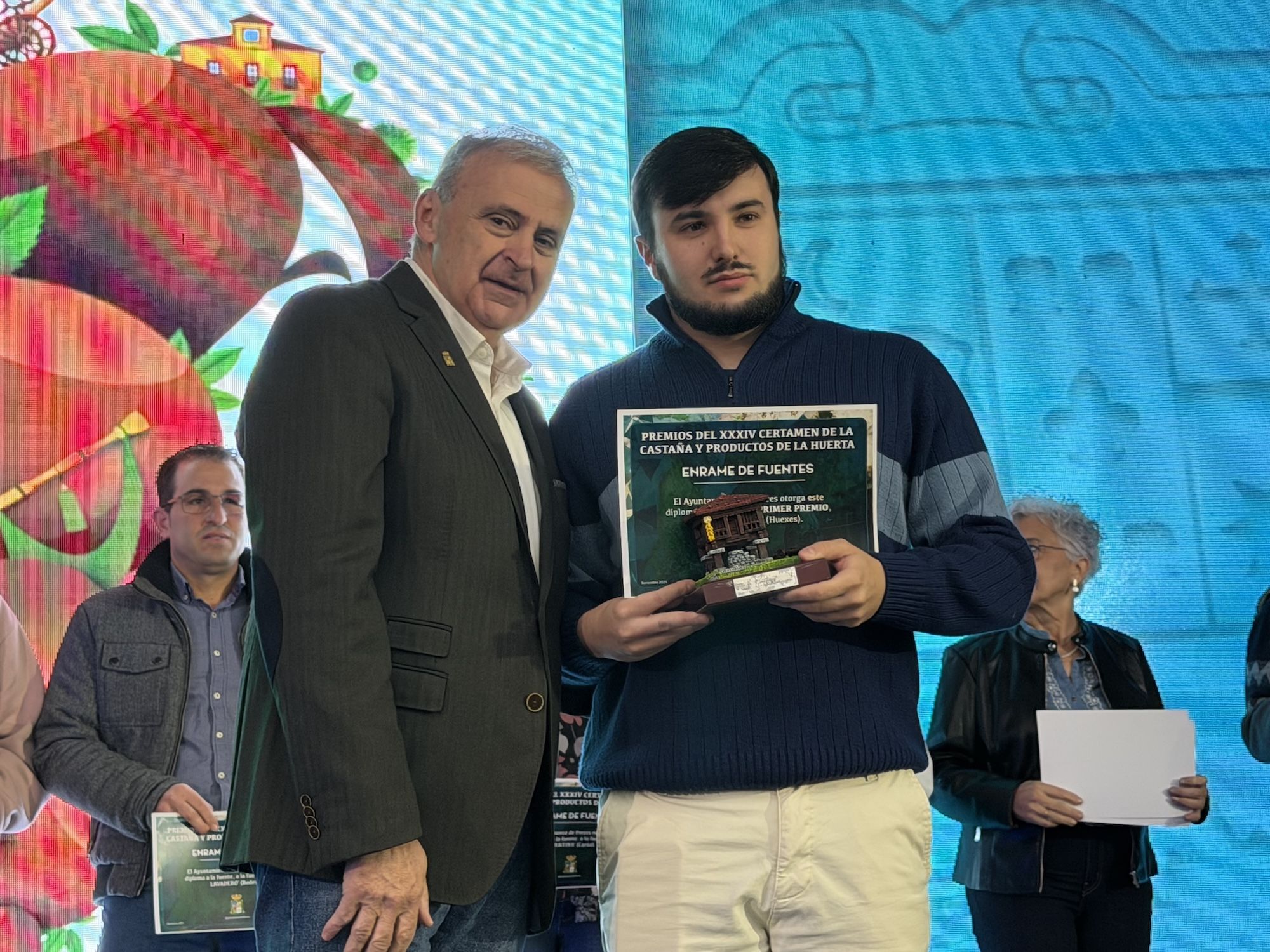 Concurso de castañas y productos de la huerta en Arriondas